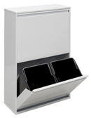 Lixeira e coletor de reciclagem Arregui com 4 compartimentos
