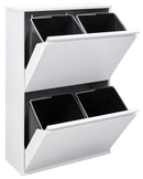 Lixeira e coletor de reciclagem Arregui com 4 compartimentos