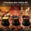 kit Panela Fondue Completo