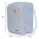 Lavadora Mini Praxis 1,2 Kg Inverter Petit Branca Bi volt