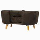 Poltrona Cama Pet Hanna Estofada Tecido Veludo Divini Decor