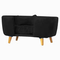 Poltrona Cama Pet Hanna Estofada Tecido Veludo Divini Decor