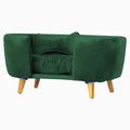 Poltrona Cama Pet Hanna Estofada Tecido Veludo Divini Decor
