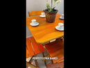 Jogo De Mesa Dobrável 70x70 C/ 4 Cadeiras Madeira Maciça