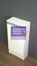 Despensa Balcão Estreito Compacto Multiuso MDF