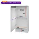 Despensa Balcão Estreito Compacto Multiuso MDF