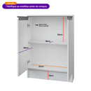 Despensa Balcão Estreito Compacto Multiuso MDF