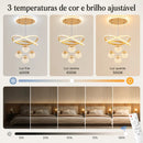 Lustre LED de Cristal Luxo 110V-220V Bivolt