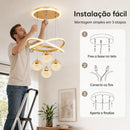 Lustre LED de Cristal Luxo 110V-220V Bivolt