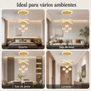 Lustre LED de Cristal Luxo 110V-220V Bivolt