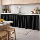 Cortina de Pia para Cozinha Kit 4 Folhas Sem Ilhós Oxford 5,60m x 0,80m