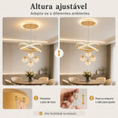 Lustre LED de Cristal Luxo 110V-220V Bivolt