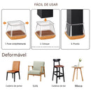 Kit 16/32 Peças Protetor Para O Pé Da Cadeira Mesa De Silicone