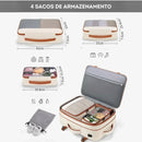 Mochila de Viagem 40L Expansível + 3 Necessaires Grátis