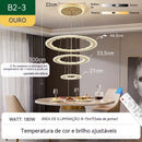 Lustre LED de Cristal Luxo 110V-220V Bivolt
