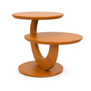 Mesa de Centro Moderna com Dois Tampos Redondos Design Elegante